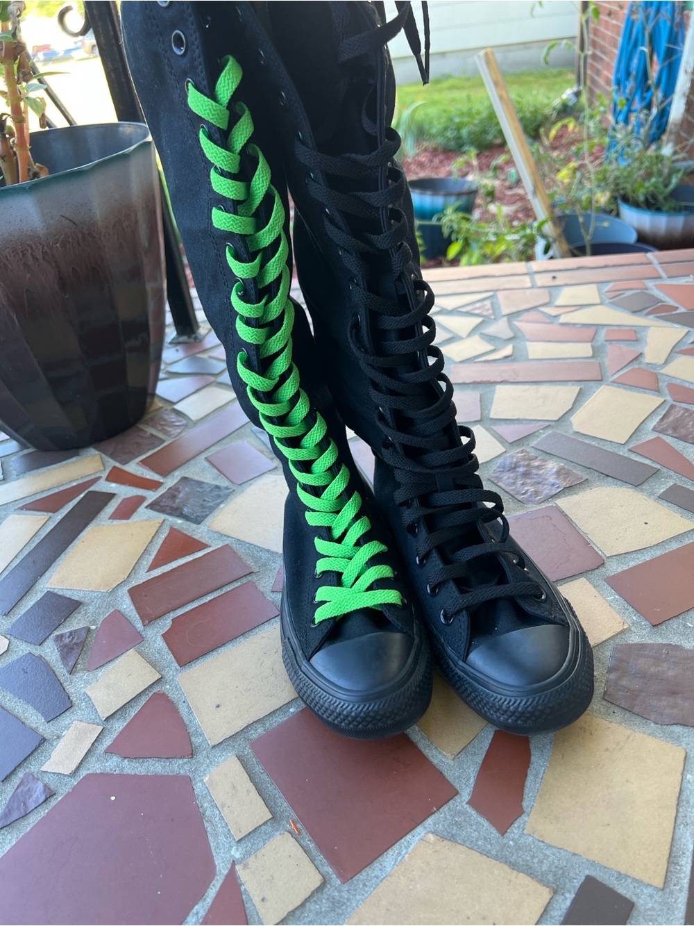 Converse Black/Black High-Top CTAS XX-HI Sneakers - Picture 6 of 9